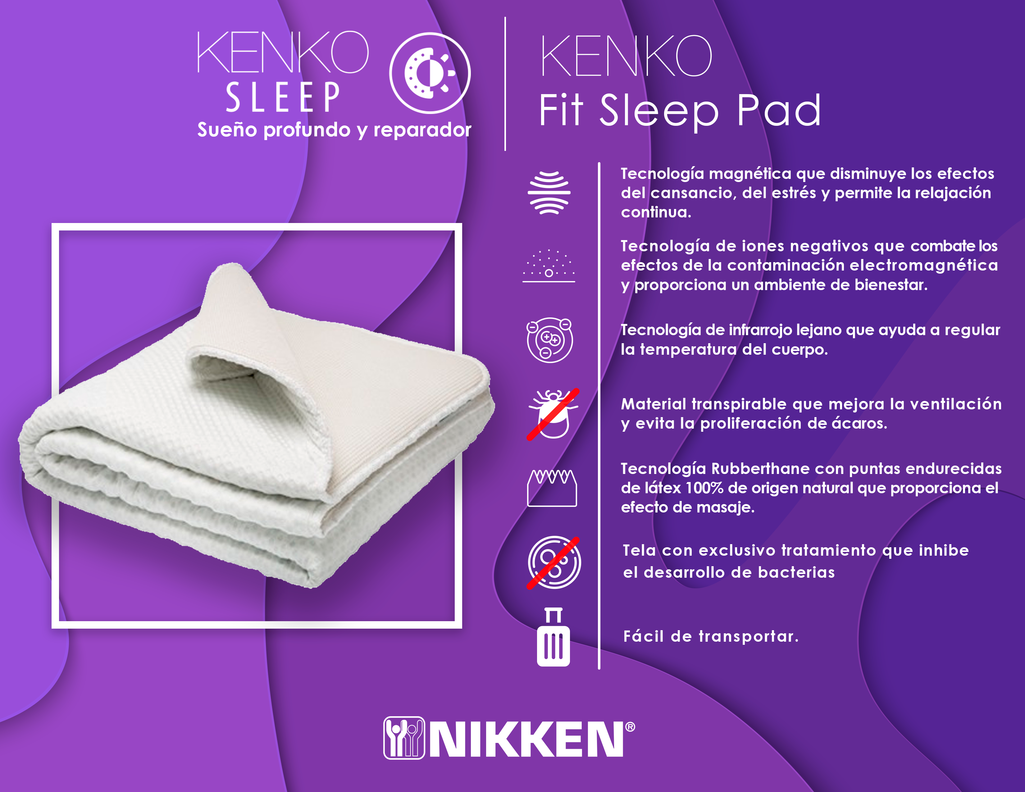 Kenko Sleep Fit Pad Matrimonial Nikken Kenko Sleep Nikken